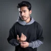 Double Sleeved Hoodie - Black