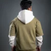 Double Sleeved Hoodie - Olive