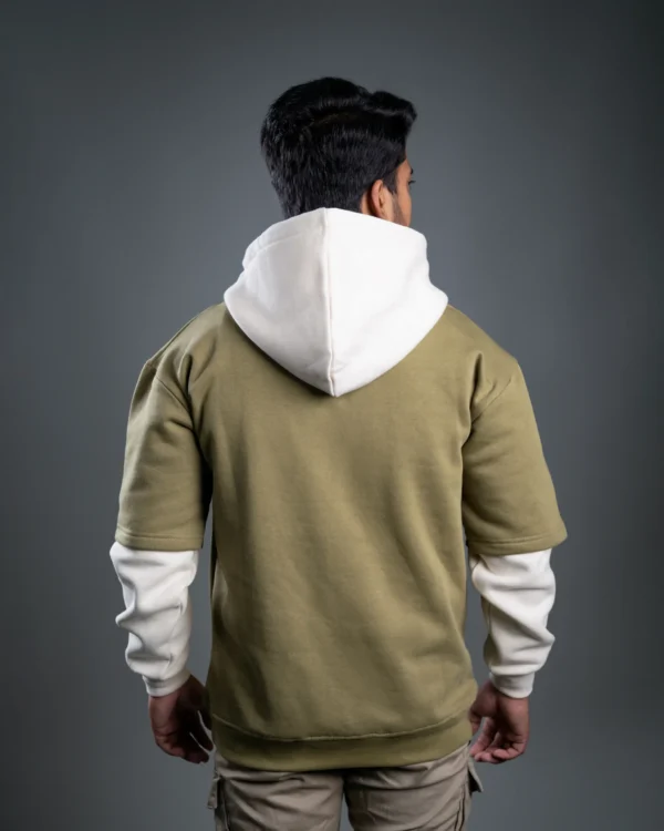 Double Sleeved Hoodie - Olive