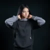 Double Sleeved Hoodie - Black