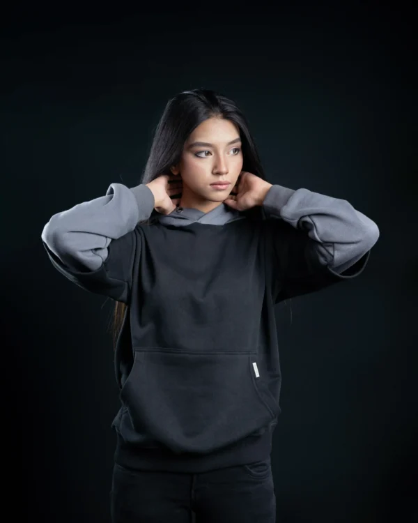 Double Sleeved Hoodie - Black