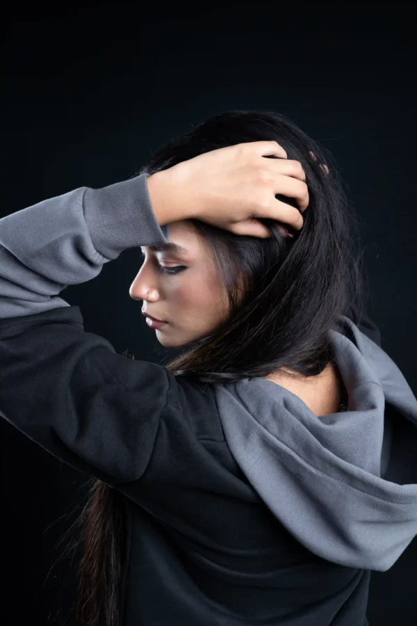 Double Sleeved Hoodie - Black