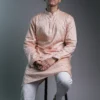 Printed Punjabi - Peach