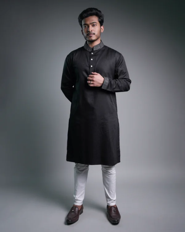 Jacquard Punjabi - Black