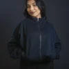 Darkest Navy Baggy Jacket