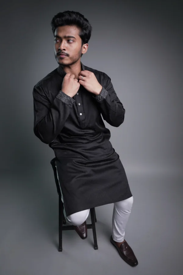 Jacquard Punjabi - Black