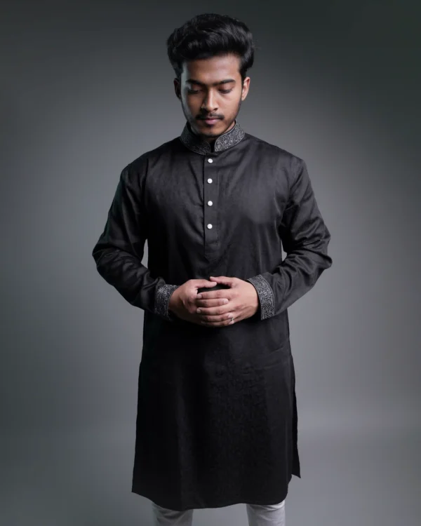 Jacquard Punjabi - Black