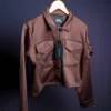 brown-women-jacket-in-bd-crop ZENEF Crop Jacket
