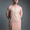 Printed Punjabi - Peach