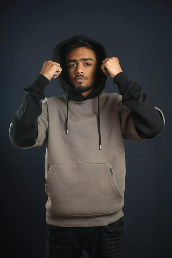 double sleeved hoodie in bd Double Sleeved Hoodie - Coffee