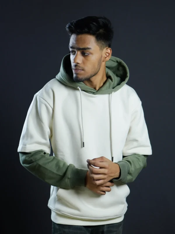 Double Sleeved Hoodie - Beige