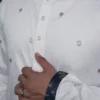 Jacquard Punjabi - White - Recto