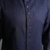 Jacquard Kurta - Navy