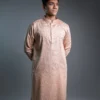 Printed Punjabi - Peach