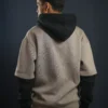 Double Sleeved Hoodie - Coffee
