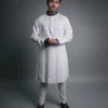 Jacquard Punjabi - White - Recto