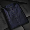 Jacquard Kurta - Navy